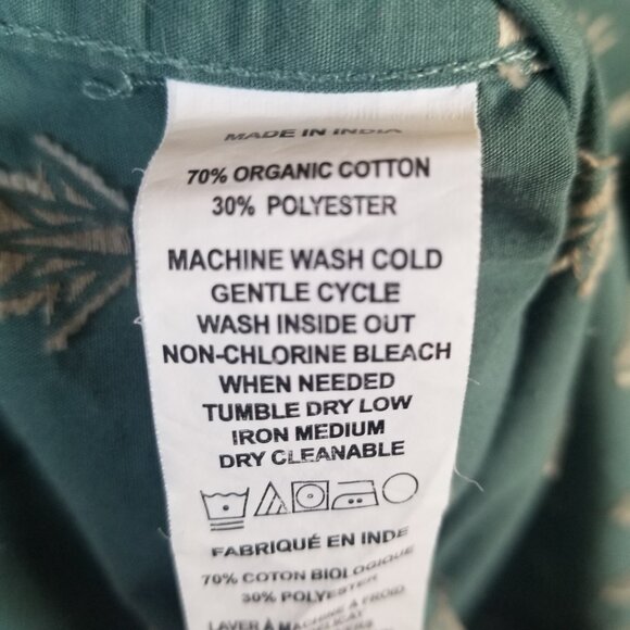 Men's Prana Slim Fit short sleeve agave print casual button-down L - Picture 5 of 7